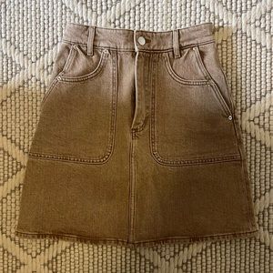 & OTHER STORIES Beige Denim Skirt Size 0